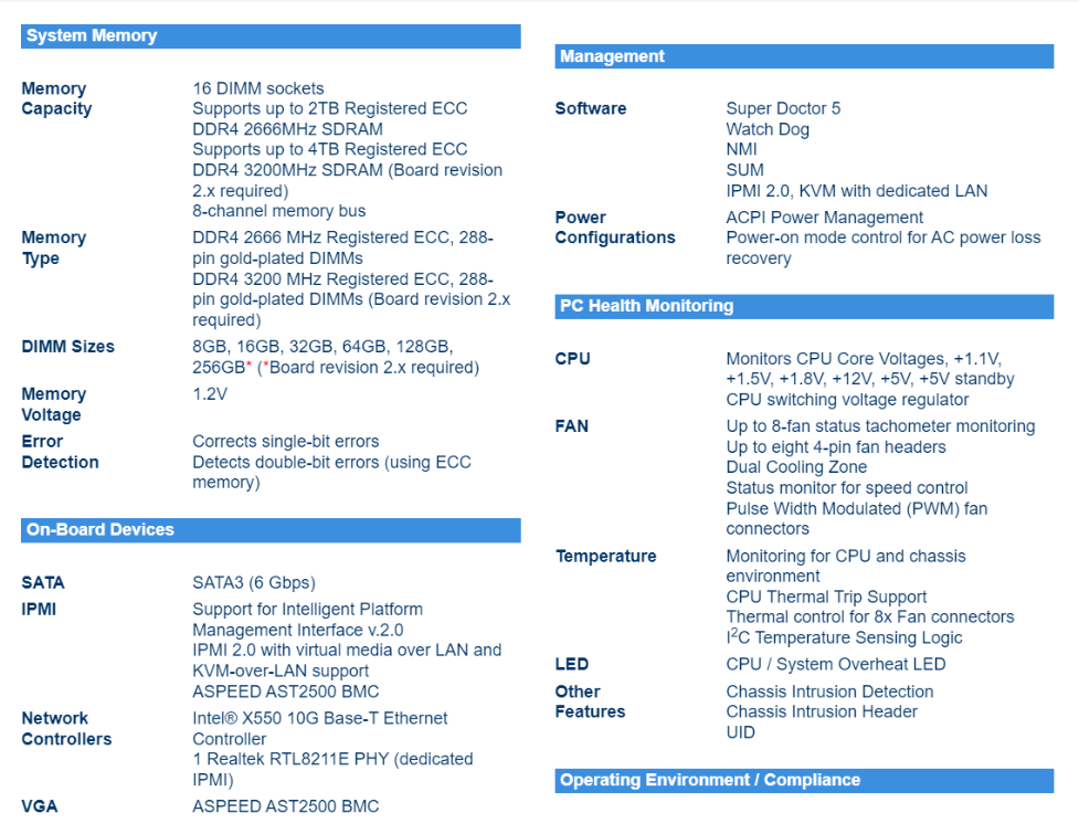 Supermic H11DSi-NT Moederbord  - Dual Socket Sp3 Epyc Motherboard recensie en prijs